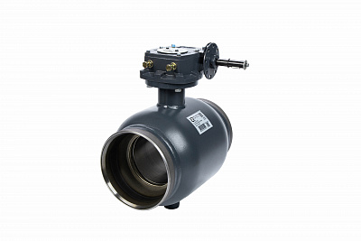 065N0176GR RJIP Premium Кран шаровой WW DN400 PN25 WG (приварной, с редуктором, С/П), Ридан