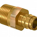 1136006 USYSTEMS штуцер с наружной резьбой латунный для труб PE-Xa 16-R1/2"НР, тип 2 '100Ф